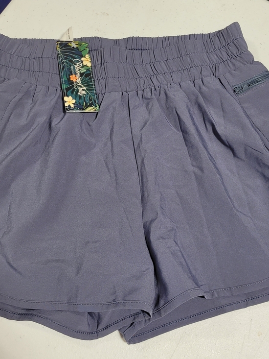 Blooming Jelly Pants - Women's Athletic Shorts - Dusty Lavender Elastic Waist with Zipper Pocket